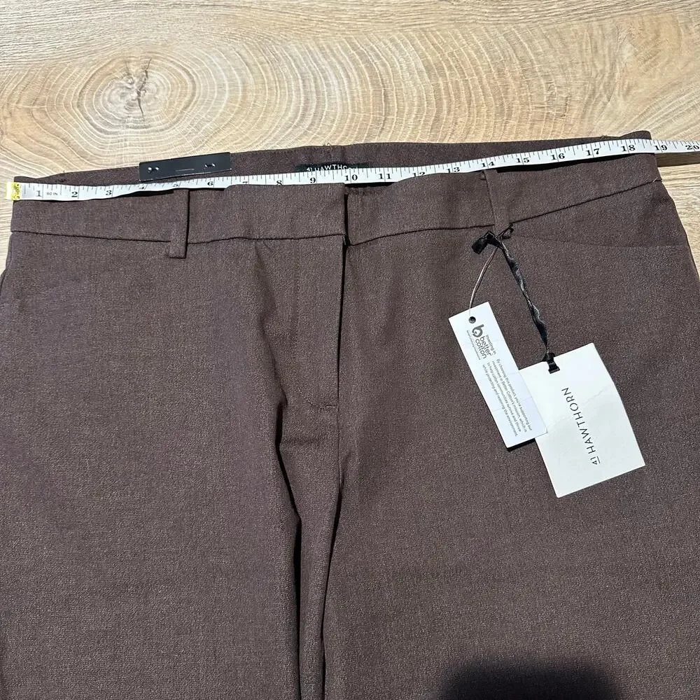 41 Hawthorne Becca Mid Rise Bootcut Trouser Pant Brown Heather 16 NEW